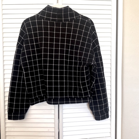 Madewell - Boxy Black and White Checkered Sweater - size M - EUC - Picture 2 of 10